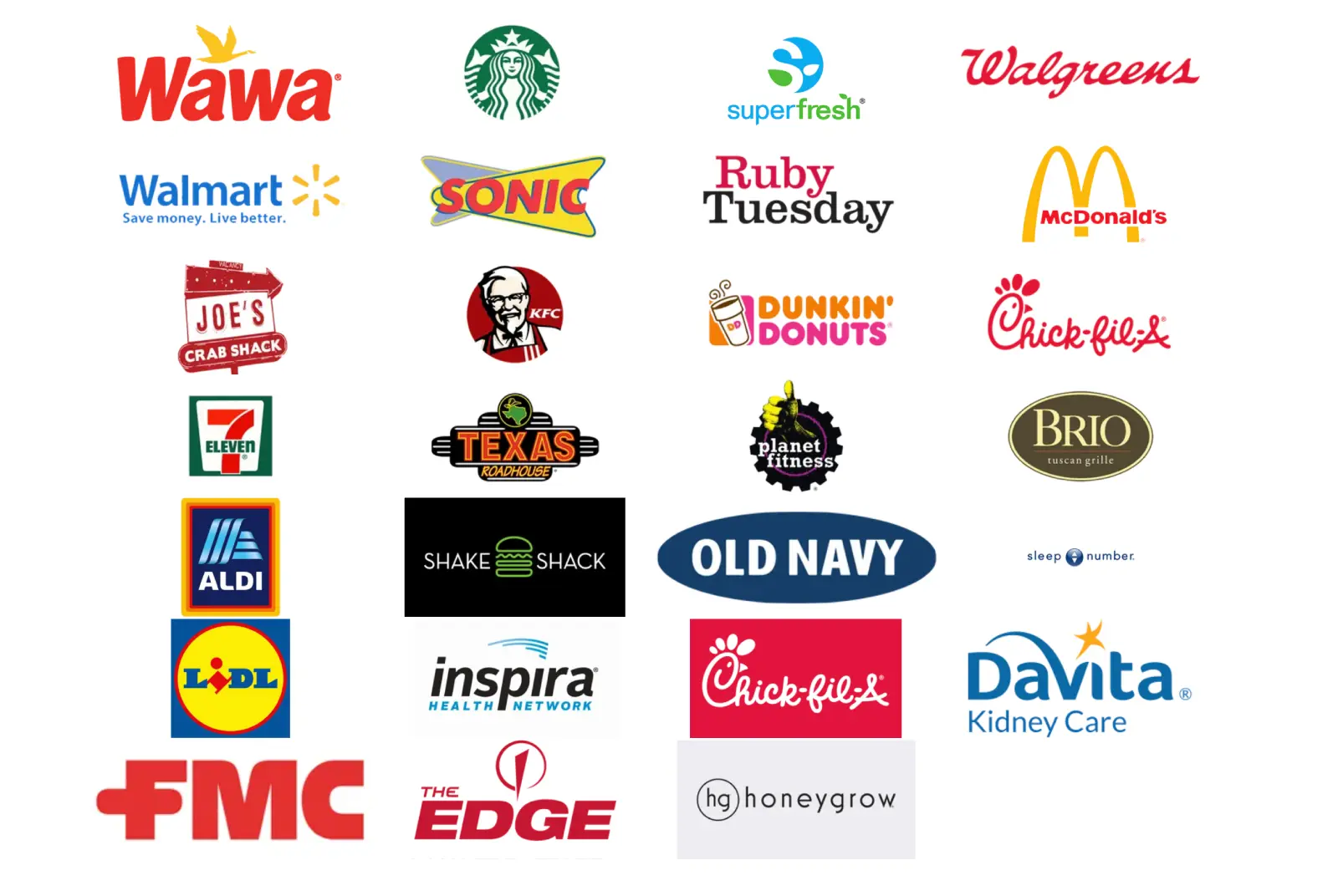 Satisfied customer logos